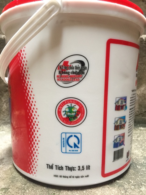 [NT] Sơn nước nội ngoại thất màu trắng ATM (3,5L) [Sơn chậu]
