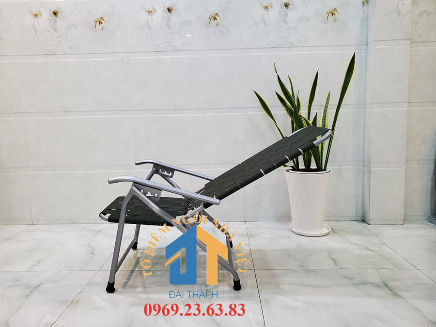 Ghế bố xếp sắt mini dây đan ĐẠI THÀNH-GX19