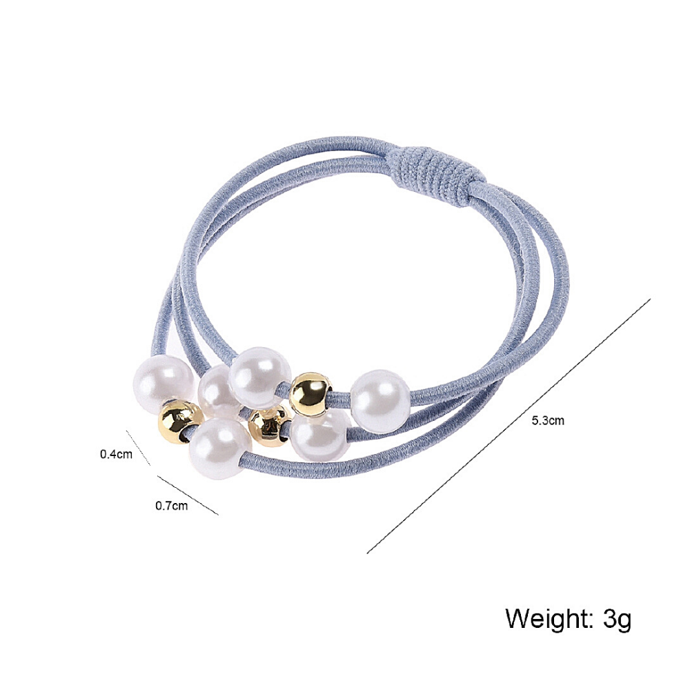 [HCM]Combo 2 dây thun cột tóc đính ngọc trai (giao ngẫu nhiên)