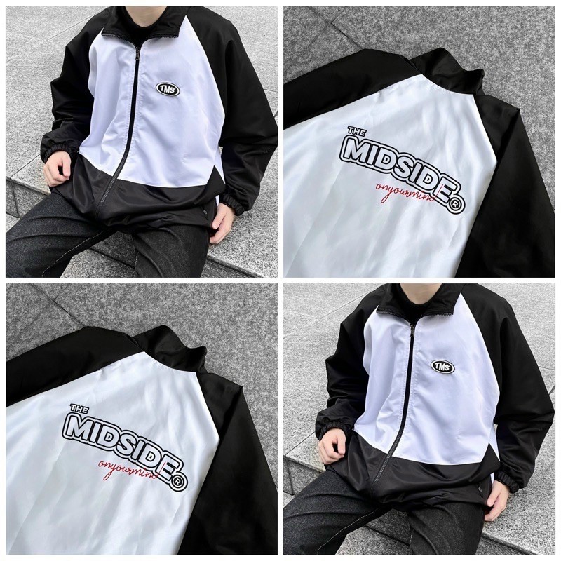 Áo Khoác Dù Nam Nữ in Logo TMS Form Rộng Dài, Kiểu Dáng Mới PhốI 2 Tông Màu Cực Chất .TP