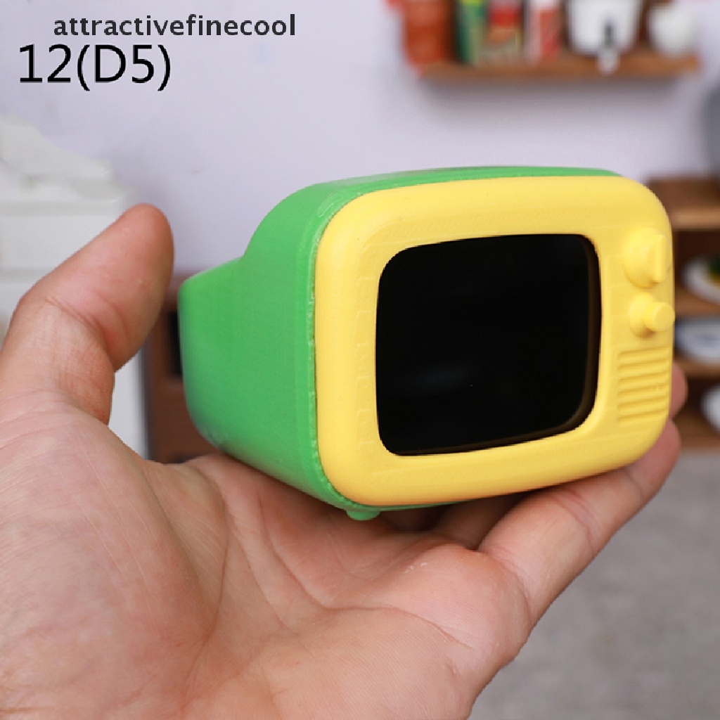 ❦ tv trang trí phòng khách nhà búp bê tỉ lệ 1: 12