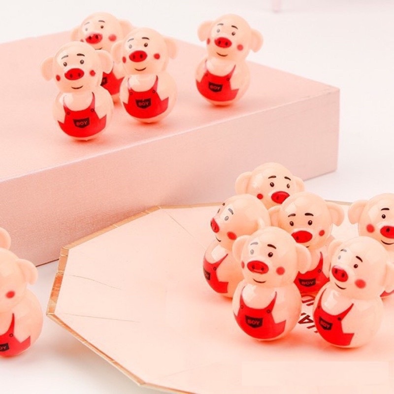Đồ chơi con lật đật hình Heo mini siêu đáng yêu cho bé