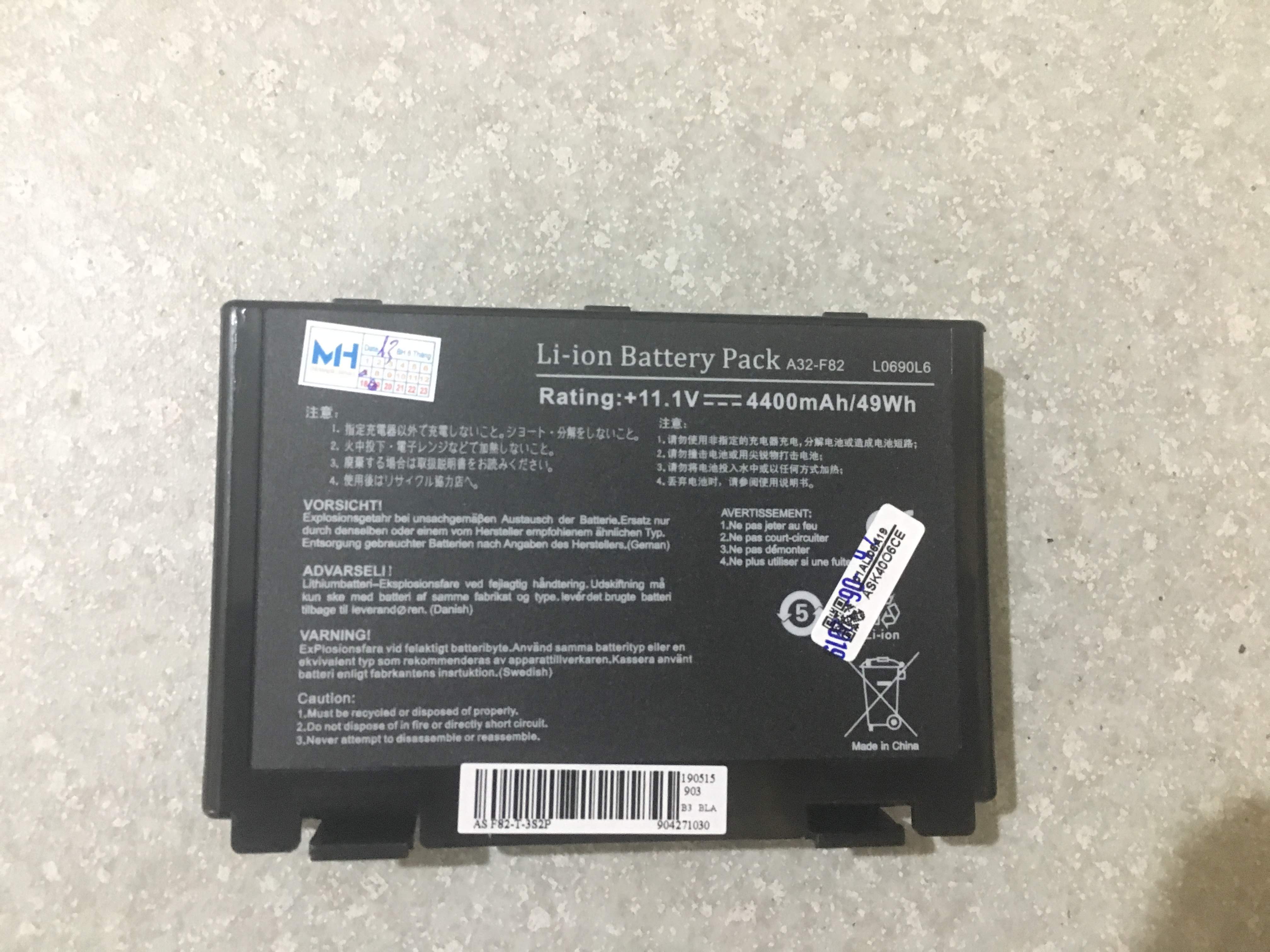 Pin laptop Asus K40 K40ij K40IN