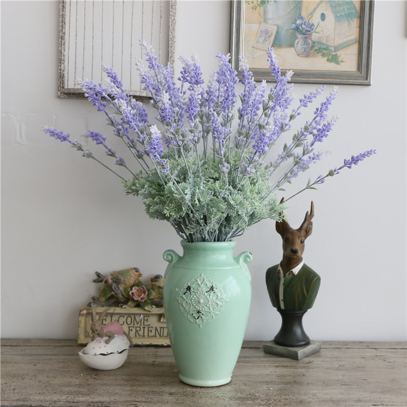 Cành hoa lavender 3 nhánh- Hoa giả