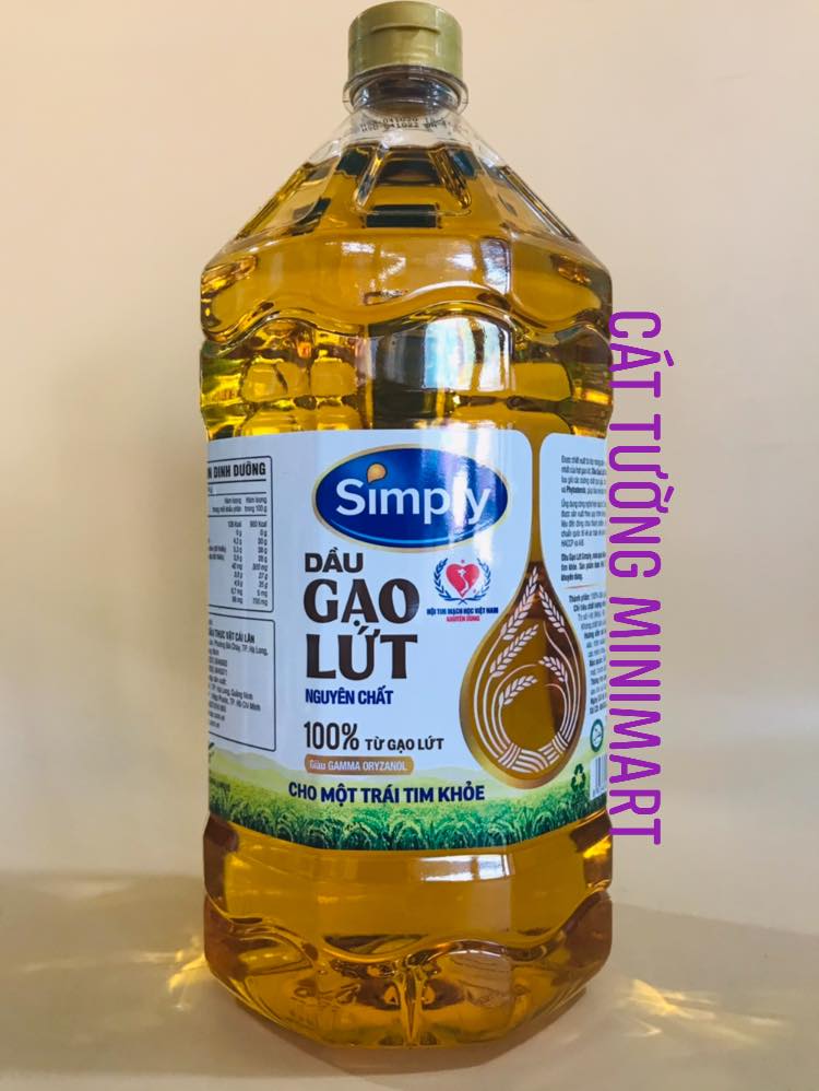 [HN]Dầu ăn Gạo Lứt Simply 2 L
