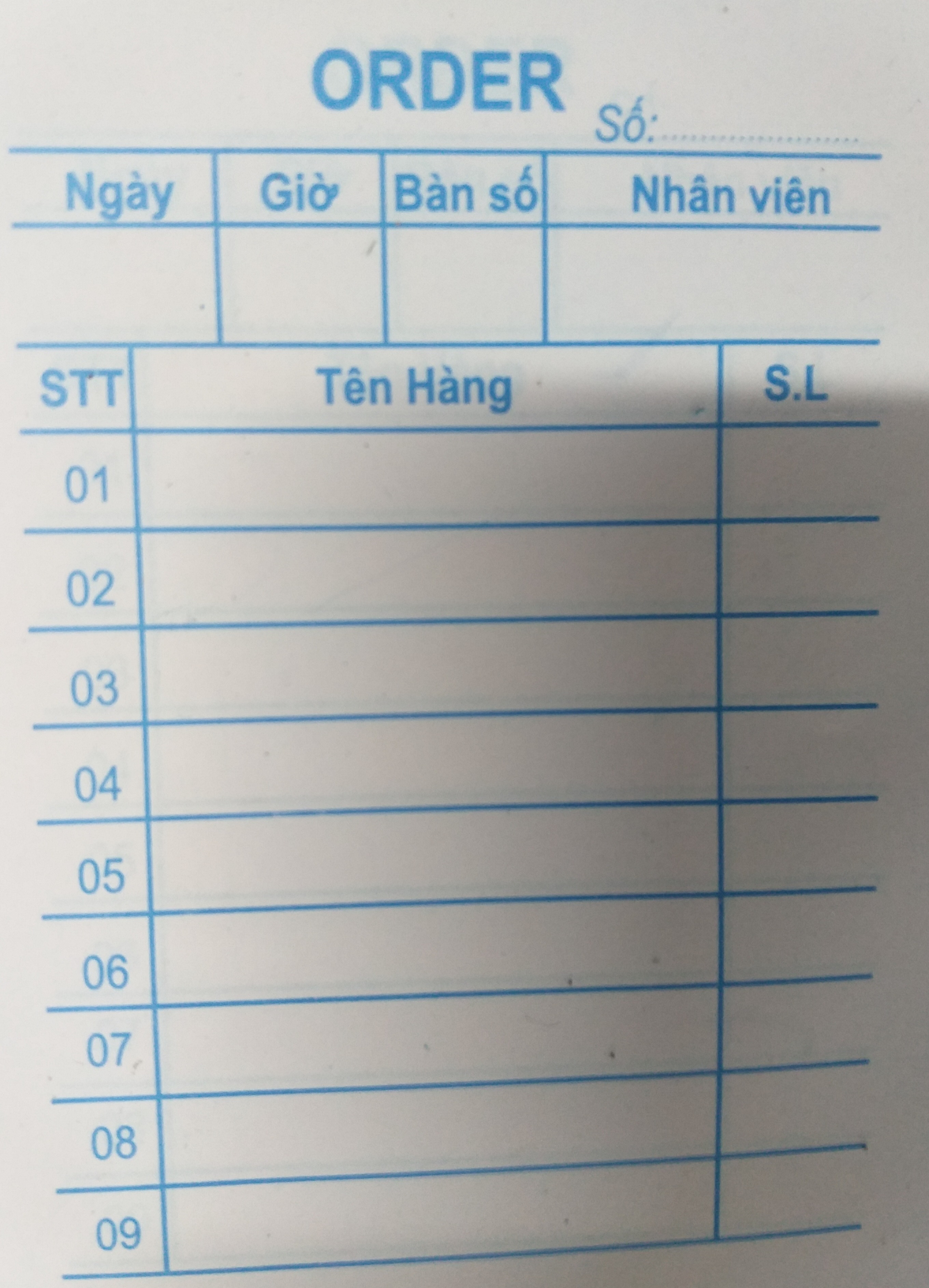 BỘ 10 CUỐN CÙI XÉ 2 LIÊN ( ORDER)