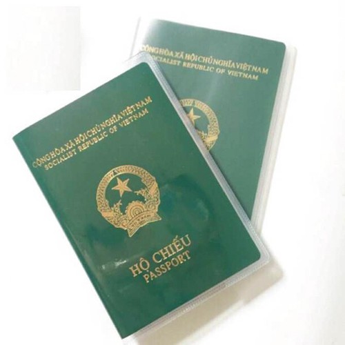 Bộ 2 Vỏ bọc bảo vệ hộ chiếu có khe nhét thẻ.