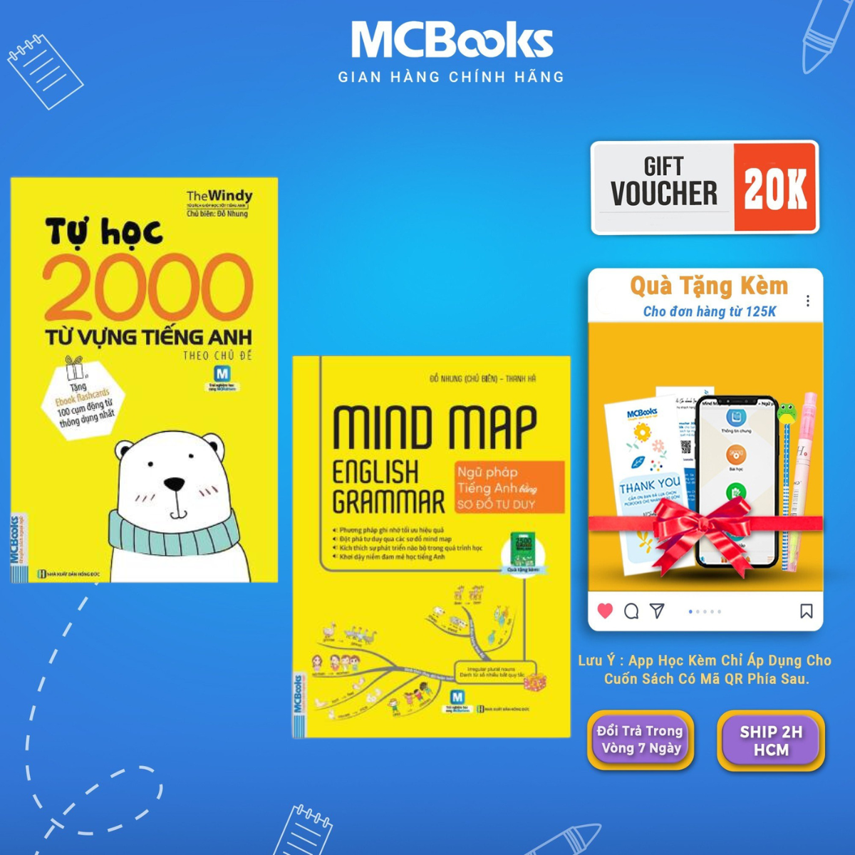 Book-combo thoughtmap English calligraphy-English calligraphy by thinking chart-self-learning 2000 English subject words-McBooks