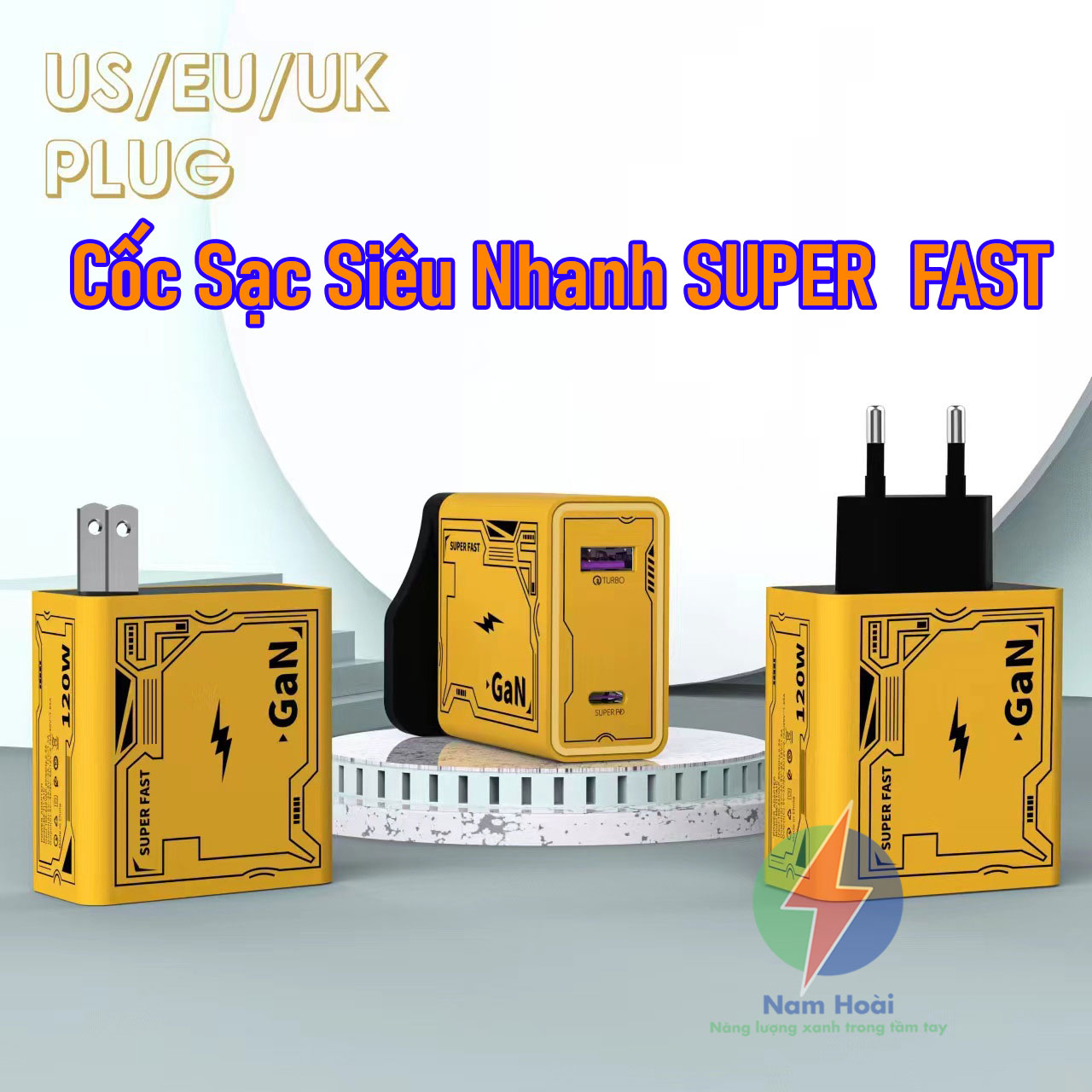 Cốc Sạc Nhanh SUPER FAST 120W GaN SUPER PD,TURBO