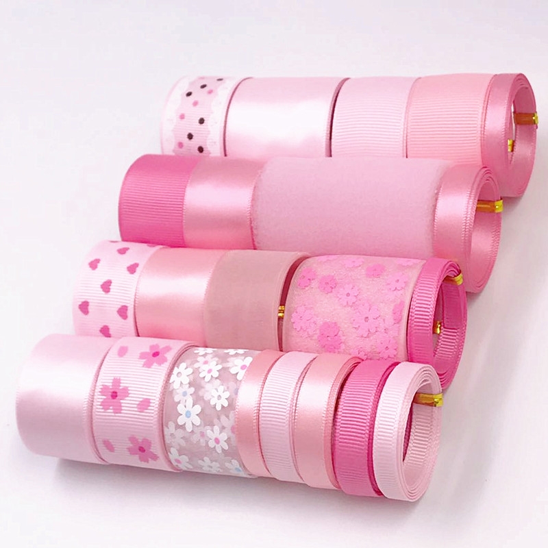 set ruy băng cao cấp hồng A2