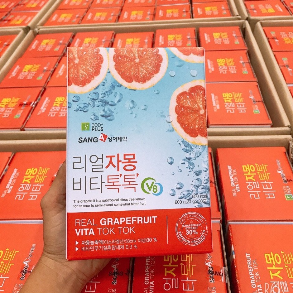 Trà Bưởi Đỏ SangA GIảm Cân Đẹp Da Hàn Quốc (Hộp 30 gói)