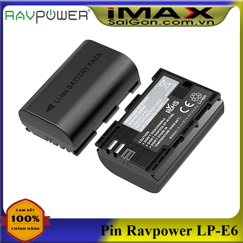1 pin máy ảnh ravpower cho lp-e6