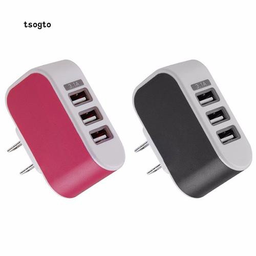 Cốc sạc USB 3 cổng 3.1A, Cục Sạc 3 Cổng 5V