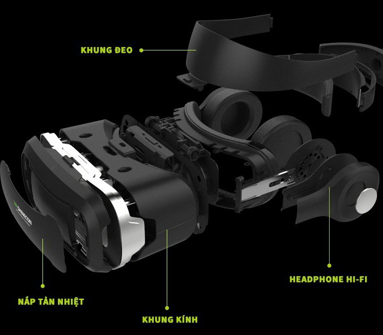 Shinecon 6.0 Vr Glasses Support Watching 3D Movies on Smartphones. Free Bluetooth Game Controller