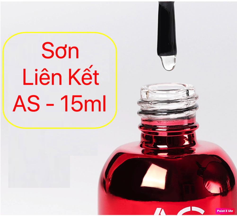 Base - top gel as chai đỏ 15ml chính hãng