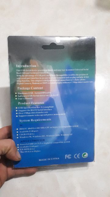 Cáp chuyển R232( USB to cổng Com)