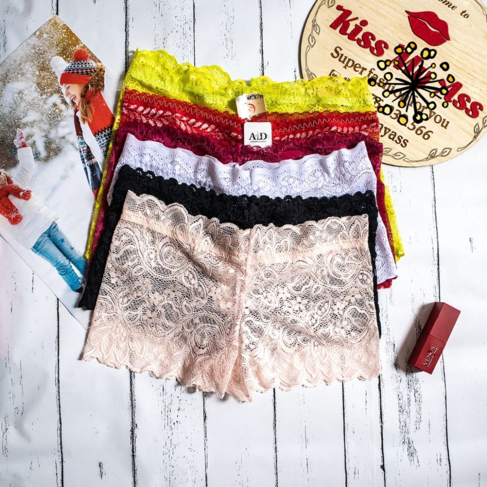 Pants thigh stretchy lace 4 way free size