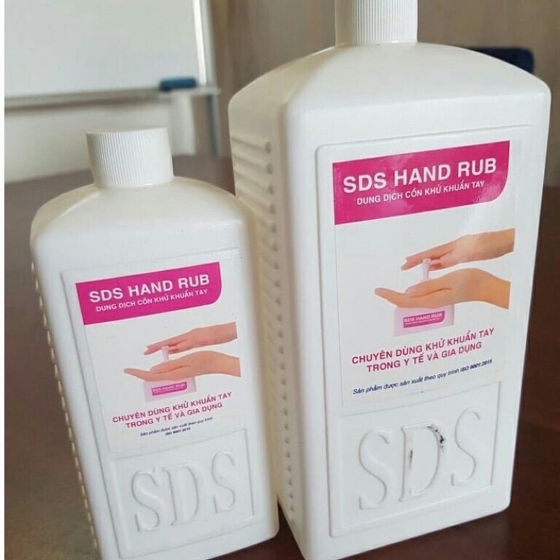 Dung dịch cồn sát khuẩn tay chai 1000ml (SDSHand Rub)