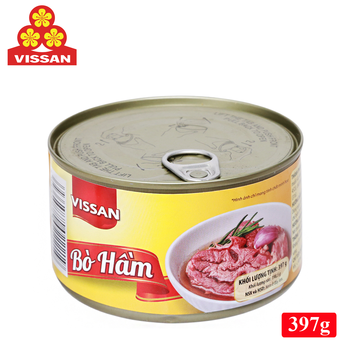 Bò hầm canned beef vissan 397 gram