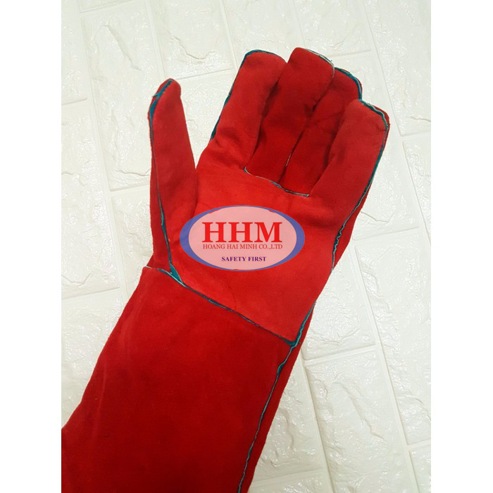 Bộ 5 Đôi Găng tay da hàn màu đỏ - loại mỏng