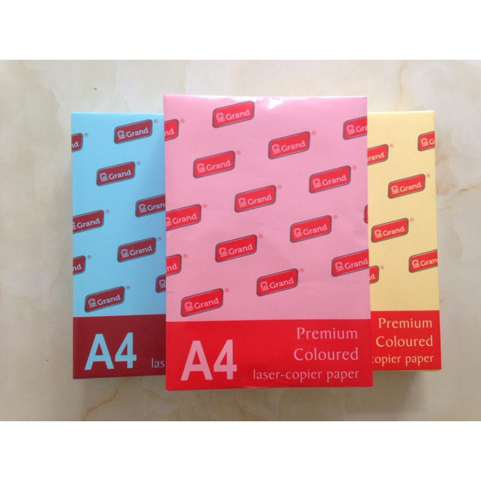 Giấy photo màu pgrand a4 đl80gsm - giấy in màu
