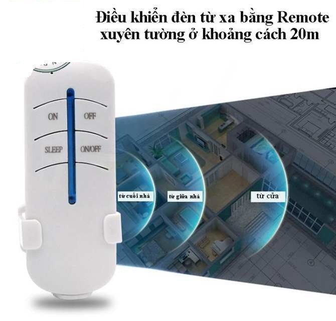 [HCM]Đui đèn có điều khiển tắt mở từ xa