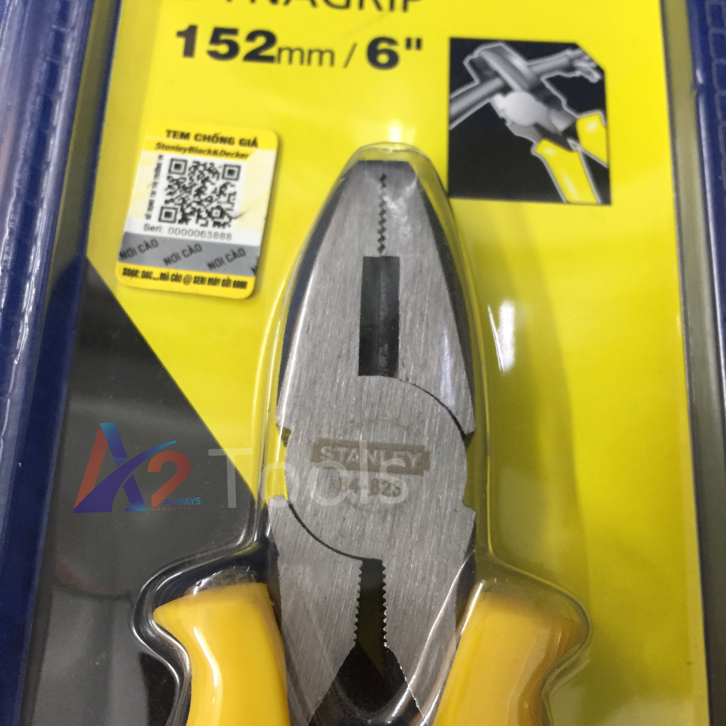 Kềm điện 6"/152mm cán vàng STANLEY STHT84623-8