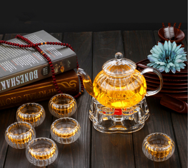 Bộ ấm chén pha trà thủy tinh Zenhome SET51