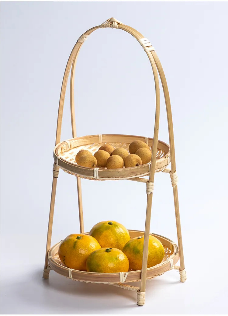Mẹt tre tầng - trang trí decor chụp ảnh