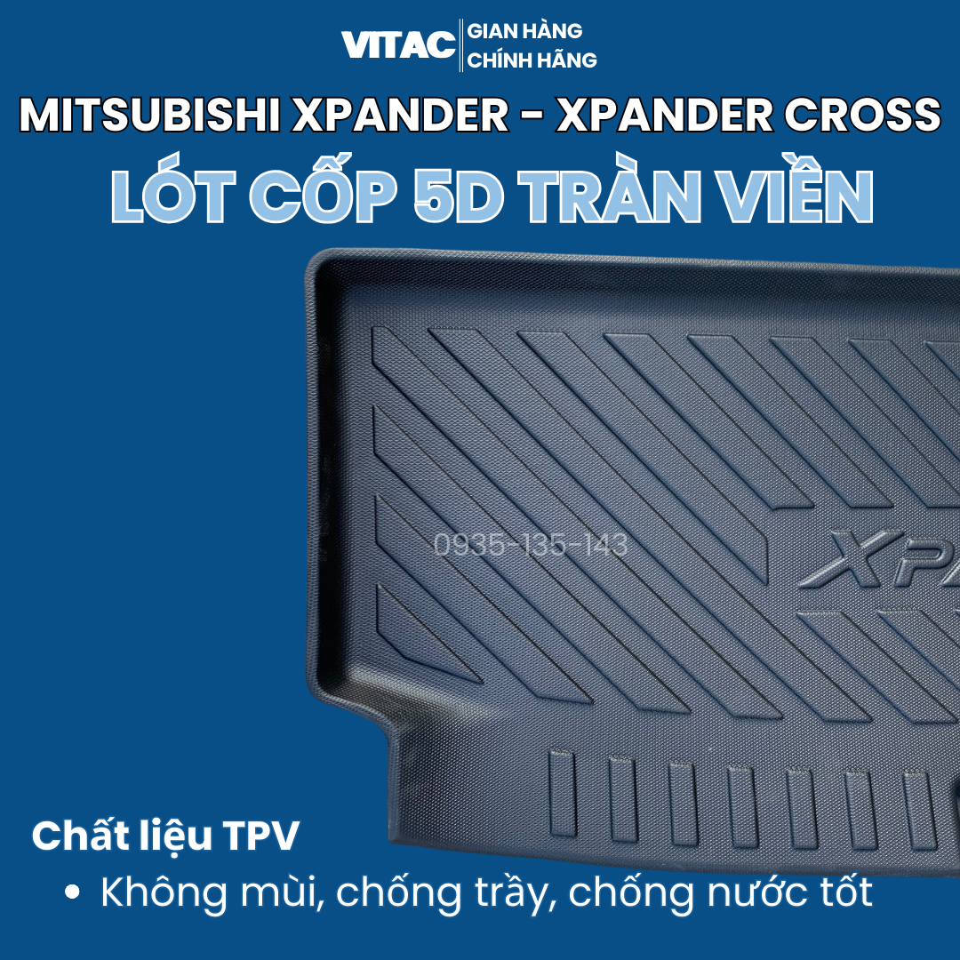 Lót cốp tràn viền Mitsubishi Xpander, Xpander cross 2018-2023