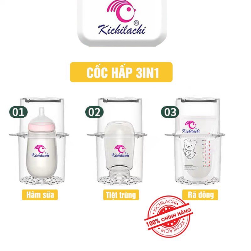 (Có điều khiển từ xa) Máy Đun Nước Pha Sữa Thông Minh Kichilachi
