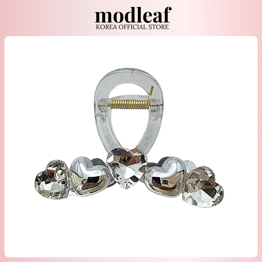 Kẹp tóc nhựa size vừa lấp lánh sang trọng Modleaf Bling Midi Pin Hàn Quốc