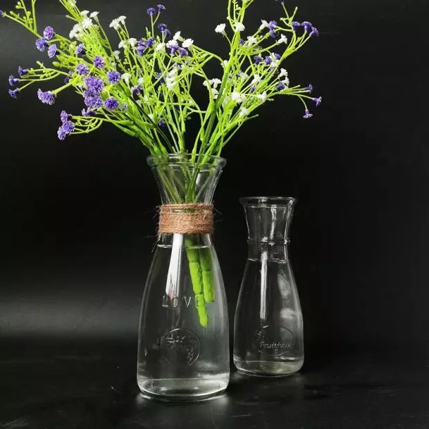 Bình Bông Lọ Hoa Thủy Tinh Eo Nhỏ 350ML (KHÔNG KÈM DÂY THỪNG)