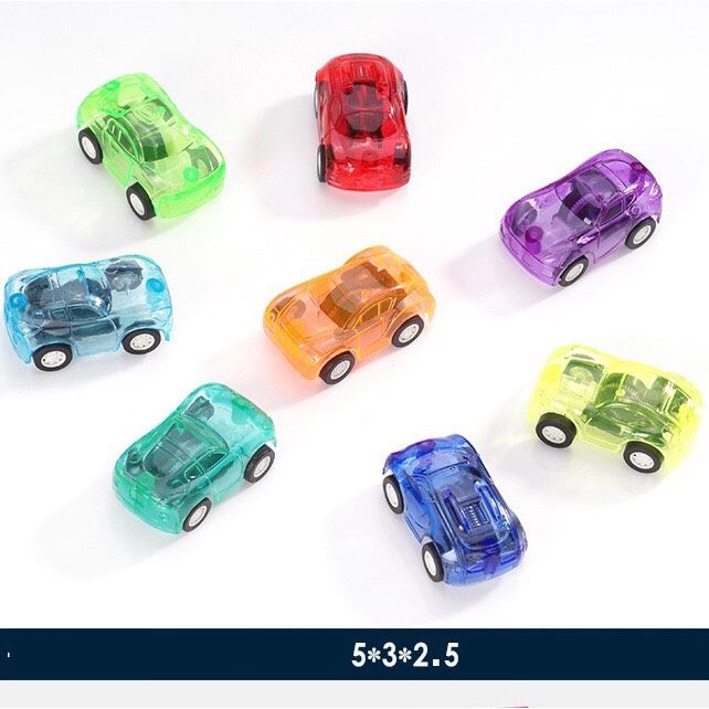 Đồ chơi xe hơi mini trong suốt cho bé (có dây cót)