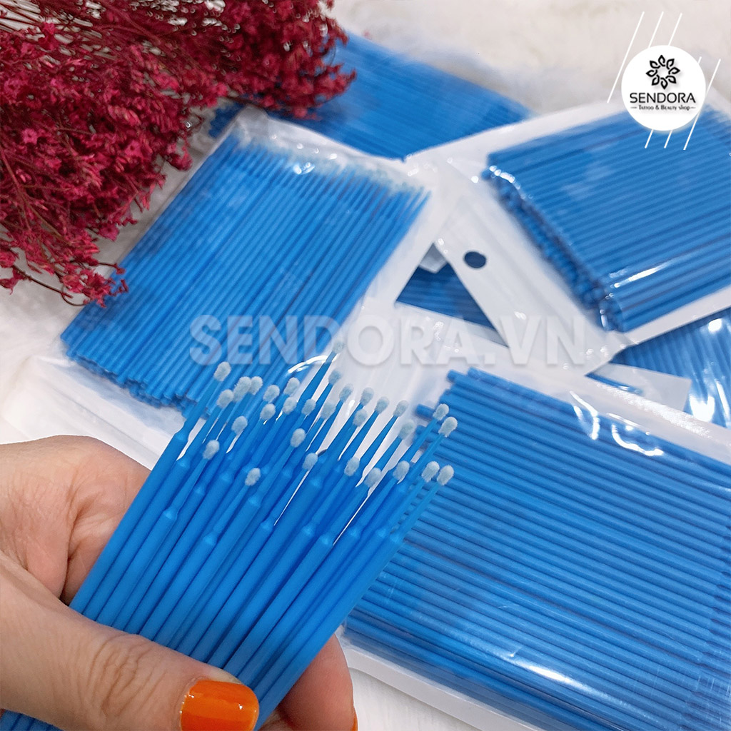 [HCM]Tăm bông nhựa ủ tê - Bịch 100 cây