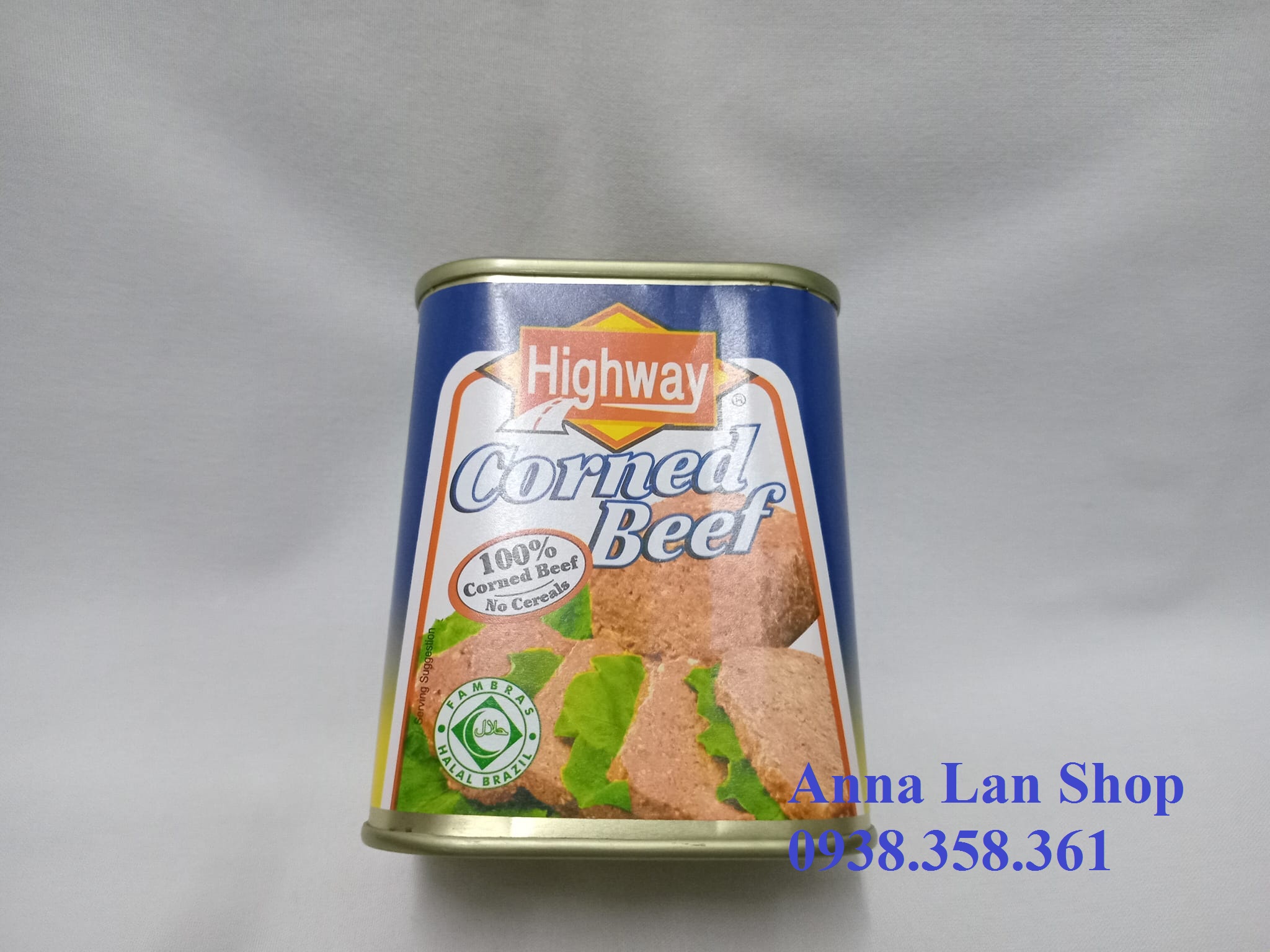 Thịt bò hộp Highway Corned Beef Brazil (340g) (date 7/28)