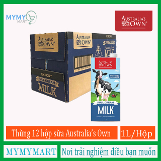 Thùng 12 Hộp Australia s Own Sữa Tươi Úc Nguyên Kem Không Đường 1L (Date 08 2023) thumbnail
