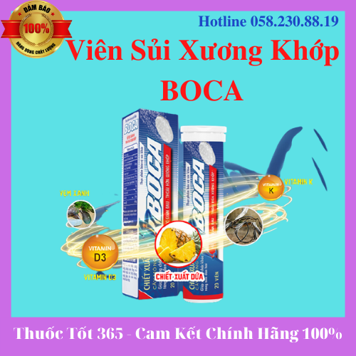 [HCM]Viên Sủi BOCA chiết xuất cây móng quỷ giúp khớp xương chắc khoẻ và vận động linh hoạt (hộp 20 viên)- TT365