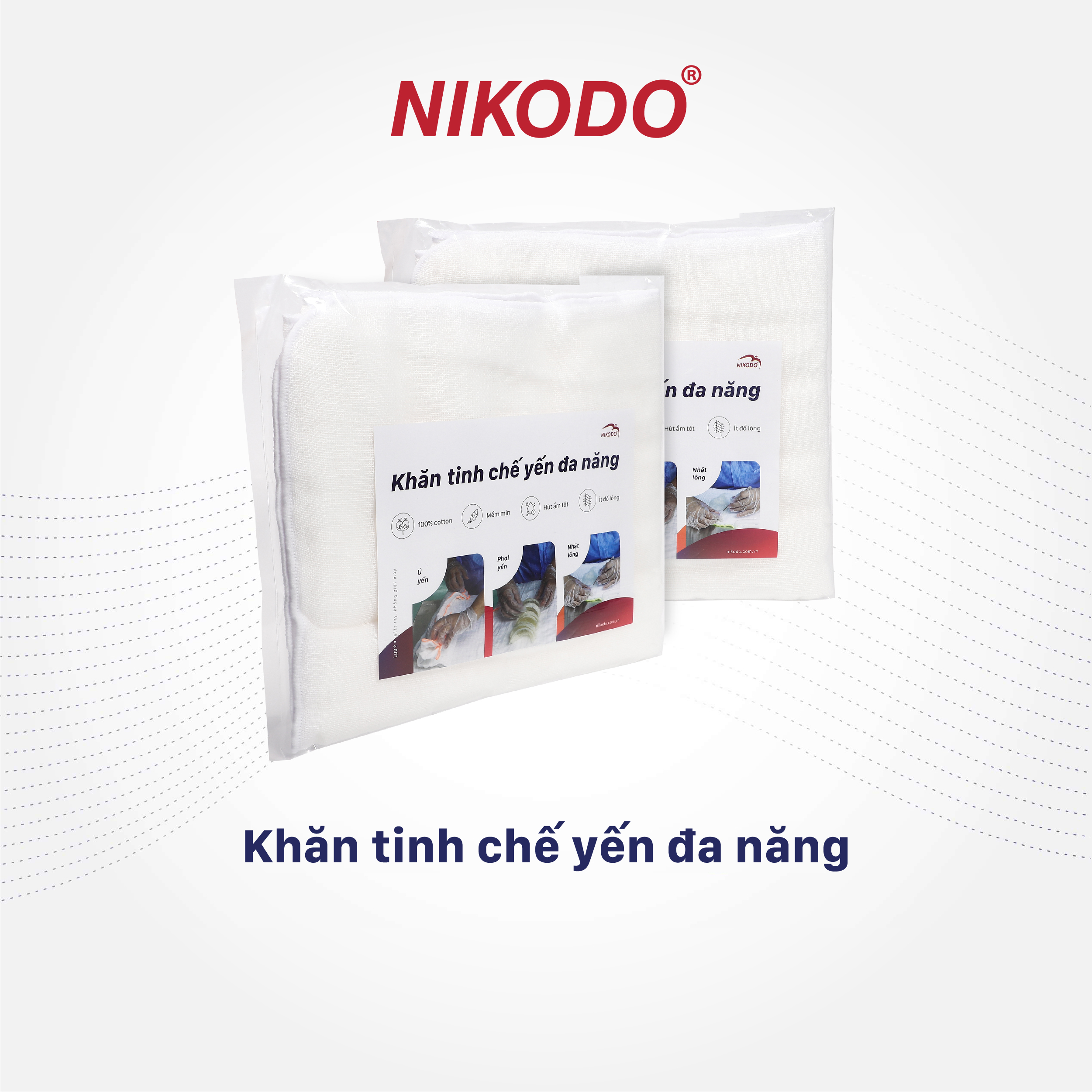 Khăn xô sữa 4 lớp, siêu mềm, siêu thấm, đa năng, ủ ẩm yến, khăn tắm em bé, 40 x 90cm - Nikodo