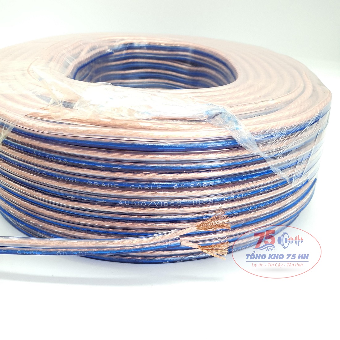 Dây loa lõi 200 tim loại tốt (bán theo mét)