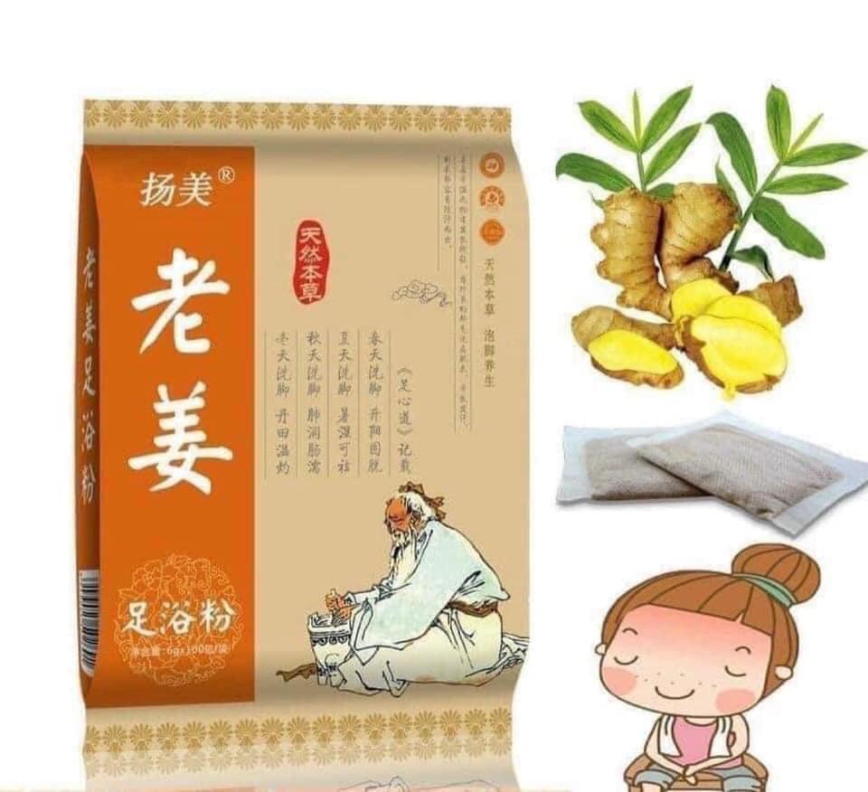 Gói 100 túi ngâm chân thảo dược