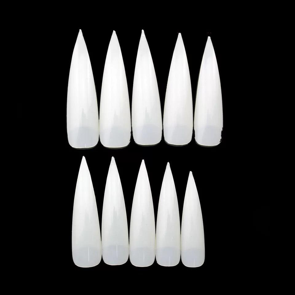 Móng Nối Dài Nhọn (Bịch 500 Cái Từ Size 1- 10)