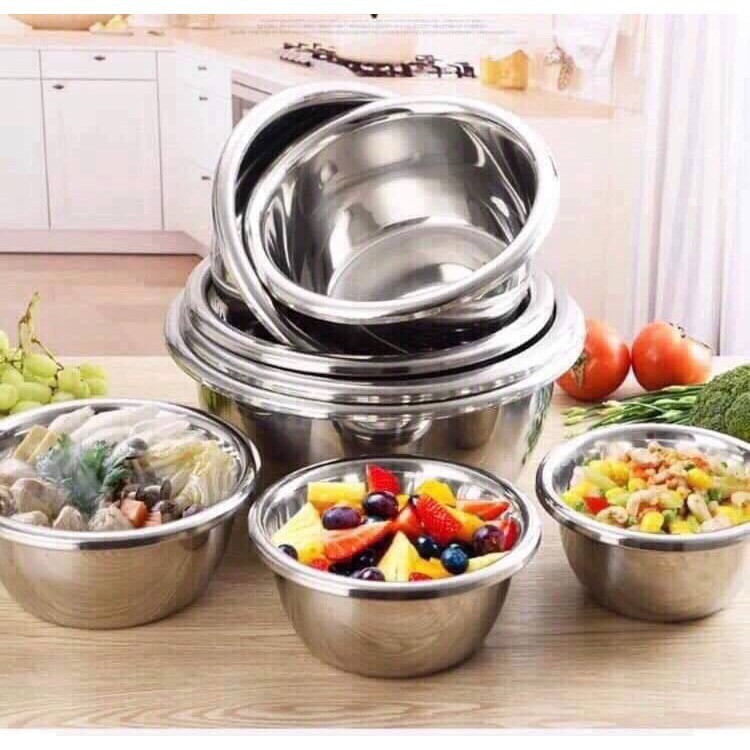 [HCM][inox 304]Thau Sâu Inox 304 Hàng Cao Cấp size 28cm