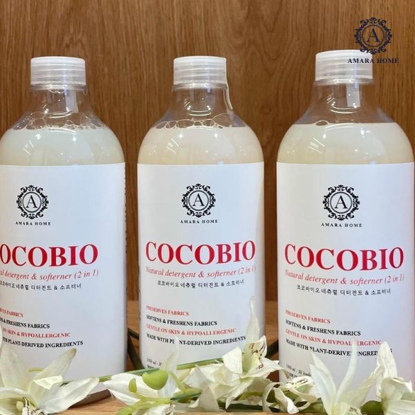 Nước Giặt Xả Organic 2in1 AMARA HOME COCOBIO | Hương Thơm Từ Thiên Nhiên, Không Hoá Chất, Công Nghệ Hàn Quốc