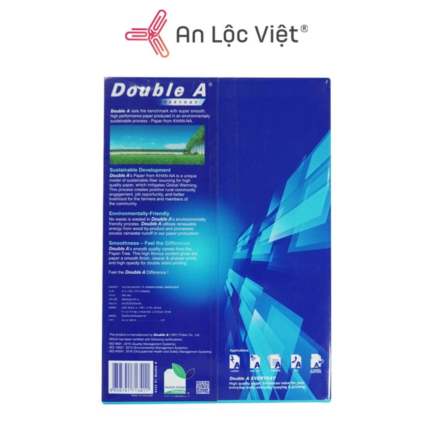 Giấy A5 Double A 70 gsm chính hãng