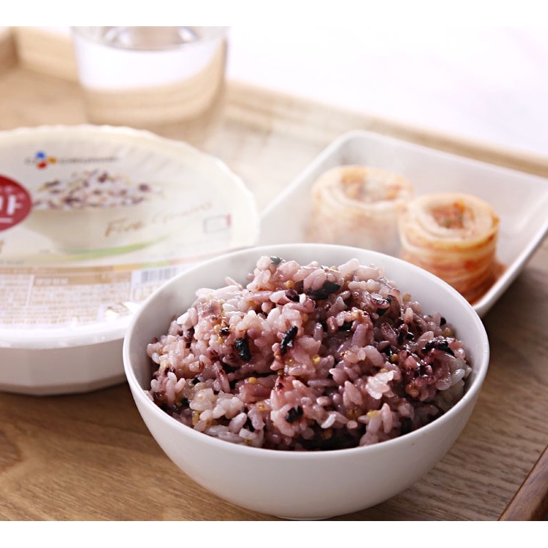 [CJ HETBAHN] CƠM NGŨ CỐC ĂN LIỀN 210G - [CJ 햇반] 매일잡곡밥 210G
