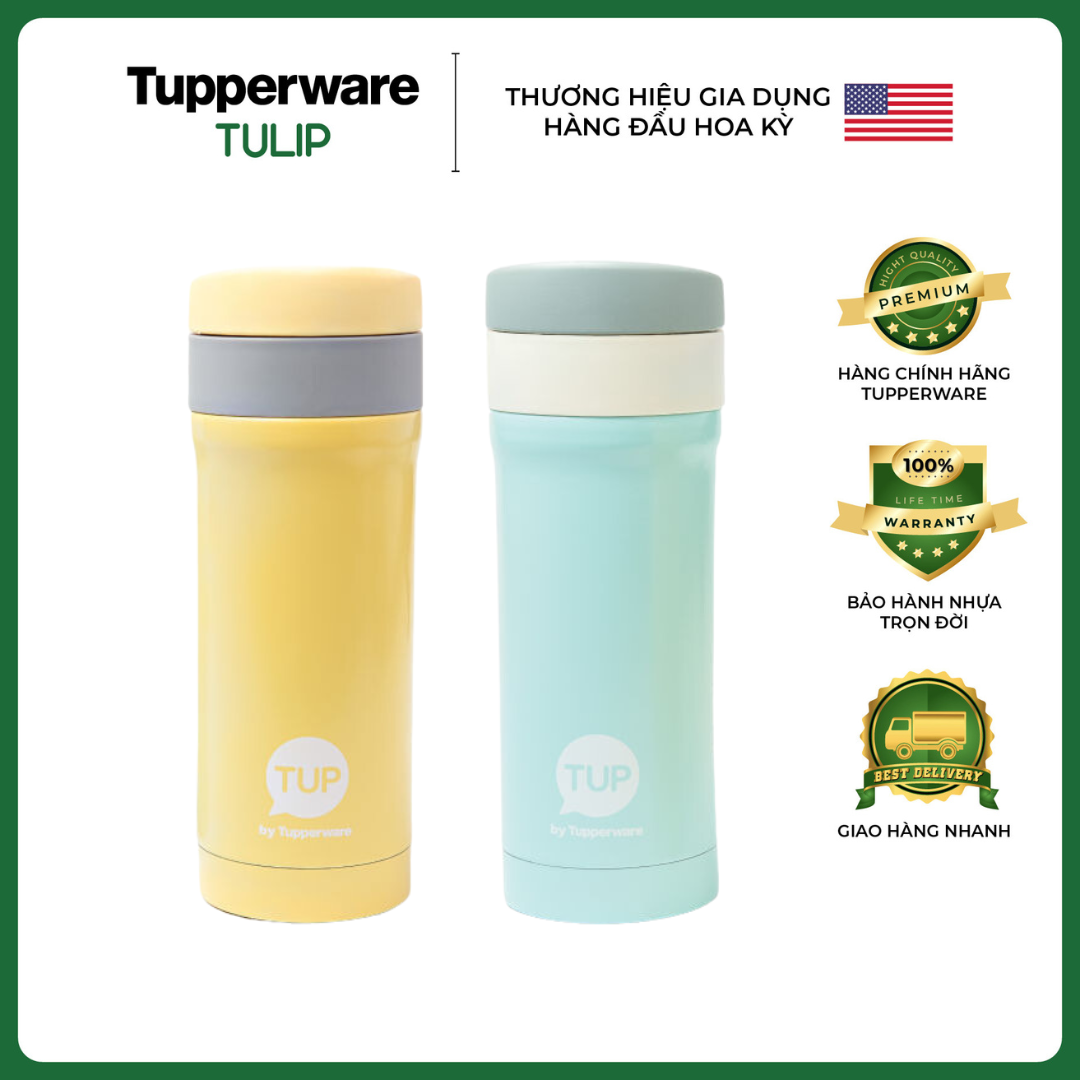 [HCM] BÌNH GIỮ NHIỆT EASY OPEN 300ML TUPPERWARE CHÍNH HÃNG 100%