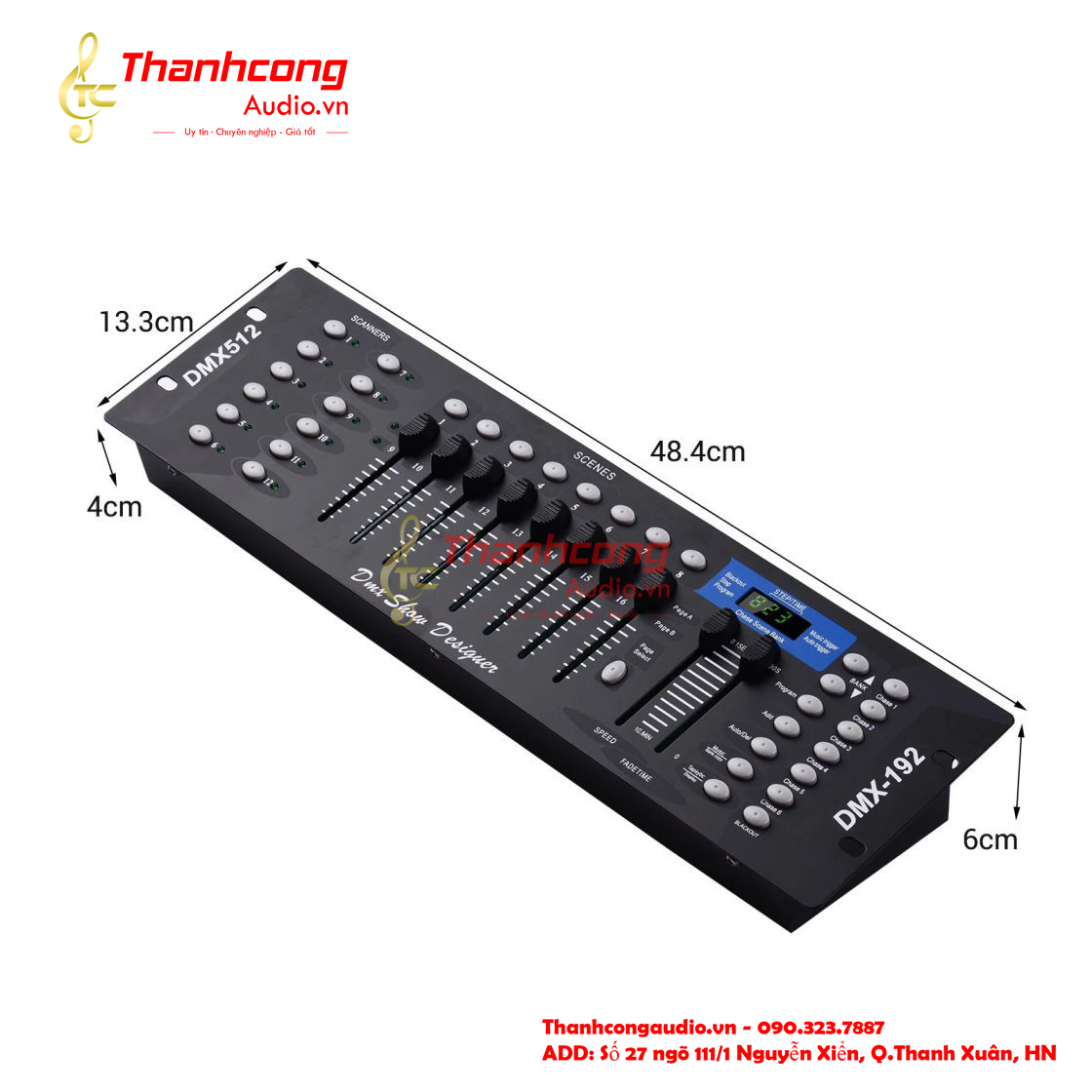 DMX 512 stage lighting console ( - 192 channels).