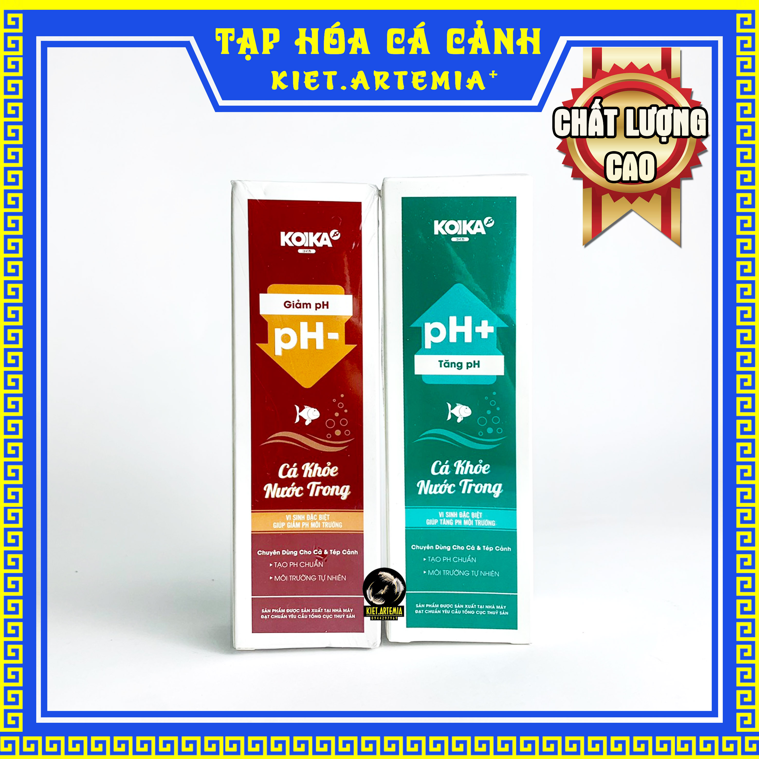 Dung dịch tăng giảm ph,koika,tăng ph, giảm ph cho hồ cá
