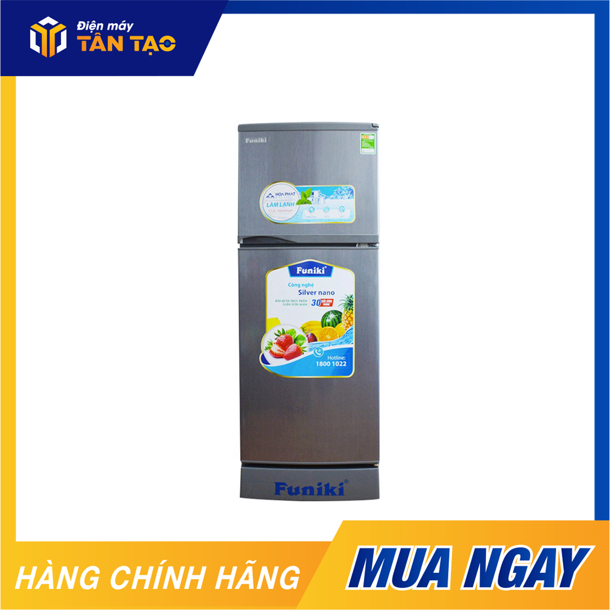 Tủ lạnh Funiki Hòa Phát FR 152CI 150 lít - xám
